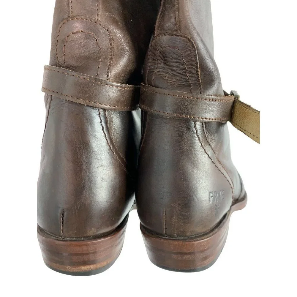 Frye Brown Leather Riding Boots